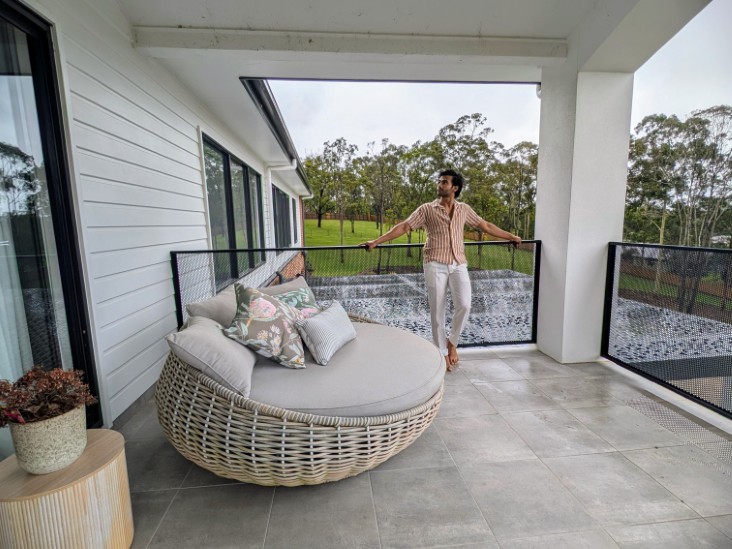 Decoview Pure Perf Balustrade in Textured Black